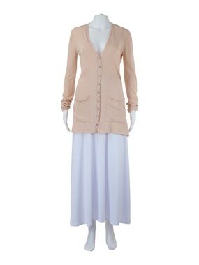 Dolce & Gabbana Blush Pink Lightweight V-Neck Cardigan